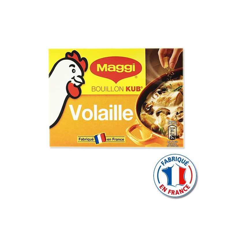 Cube Bouillon de Volaille MAGGI Retrouvez tout le bon goût de la volaille  dans un petit cube ! Pour vos recettes