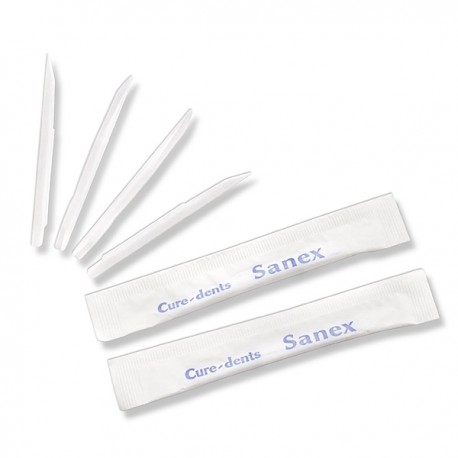 100Pcs Pack Cure-Dents En Plastique Cure-Dents Dentaires Soins Bucco- F