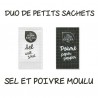 Duo de Petits Sachets de Sel et Poivre Moulu