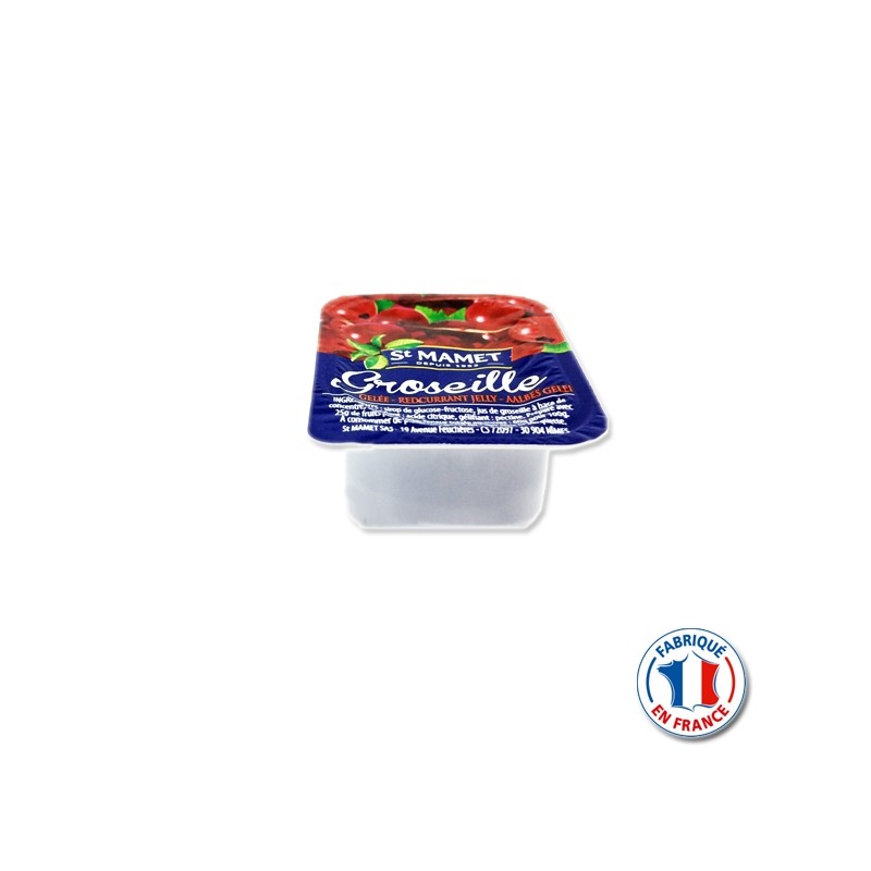 Barquette de confiture et gelées individuelle 30gr. VALADE