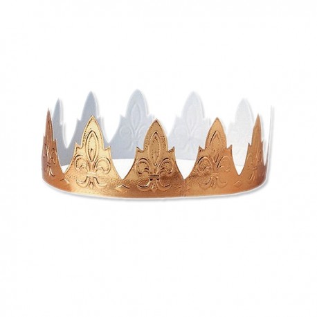 Couronne pour Galette des Rois Couleur Or Couronne carton couleur or pour  galette