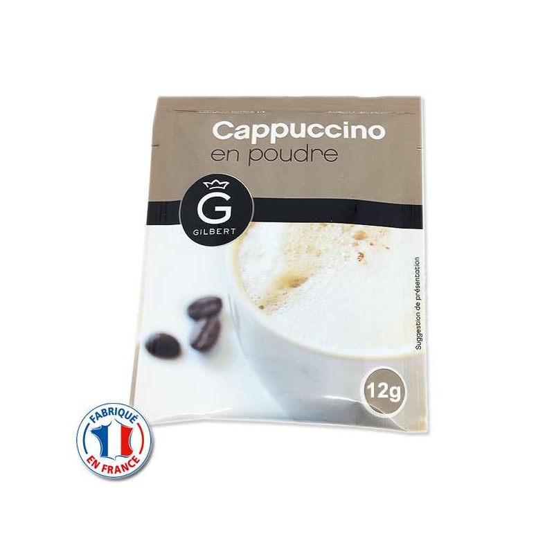 Cappuccino en dosette 12gr. Gilbert en sachet Préparation pour boisson