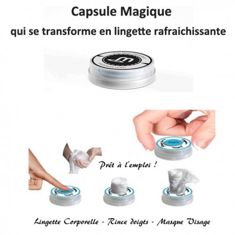 Rince-Doigts Magique Lingette en capsule