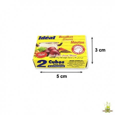 idéal - Bouillon de mouton en Cube vendu à l'unité