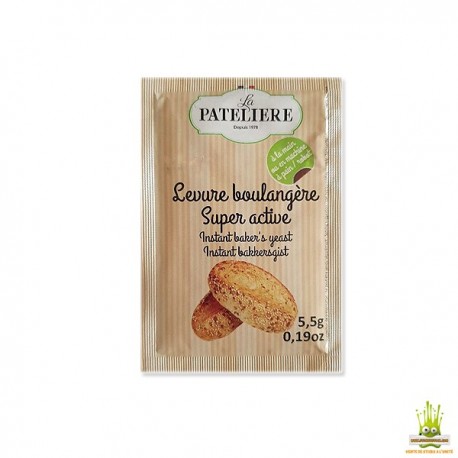 Sachet De Levure Boulangere Super Active La Pateliere 5 5gr Levure De Boulanger Super Active Le Temps De Repos Est Reduit