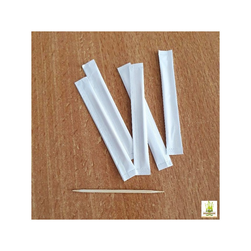 Cure dent bois emballé individuellement en plastique Réf. 1461 - Hyprocol -  MarocHyprocol – Maroc