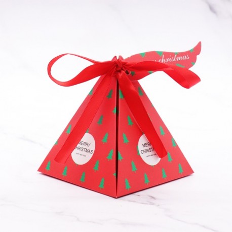 Boîte Pyramide Chocolats Décor Sapin De Noël