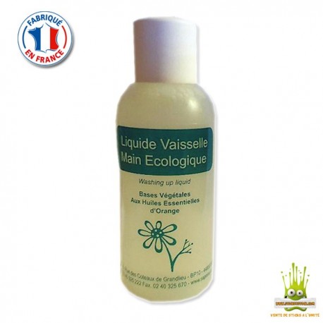 Petit Flacon Liquide Vaisselle Main Ecologique 50ml