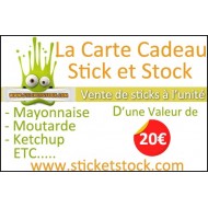 Carte Cadeau de 20€ Chez Stick et Stock