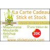 Carte Cadeau Stick et Stock