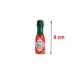 Petit Flacon de Tabasco rouge type Mignonette individuelle 3.7ml