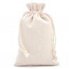 Sac de rangement toilette en tissu en pur coton 15x20cm