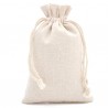 Sac de rangement toilette en tissu en pur coton 15x20cm