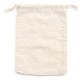 Sac de rangement toilette en tissu en pur coton 15x20cm