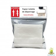 Papier toilette de voyage nomade de dépannage