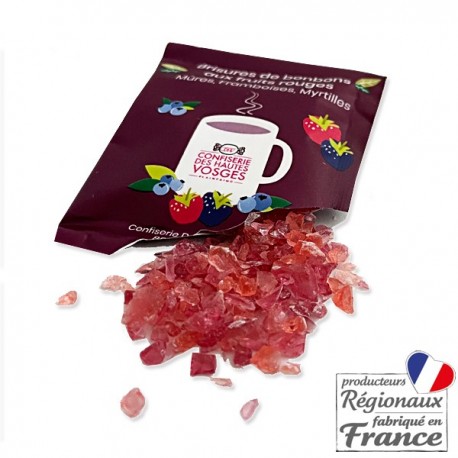 Sachet Brisures de bonbons des Vosges fruits rouges pour infusion