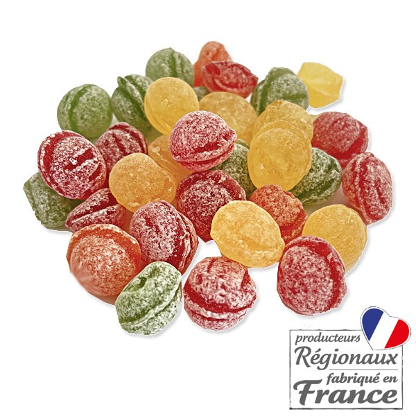 Bonbons Boules Fruits des Vosges Sachet de 50gr. Boules Fruits est