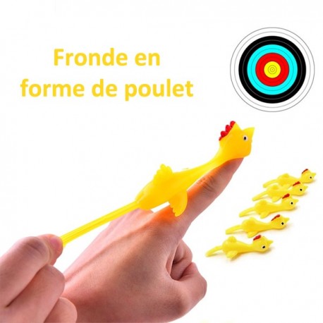 Fronde Poulet en caoutchouc pour enfants