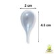 Pipette en plastique ronde ou goutte d'eau de 4ml cupcake