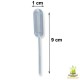 Pipette en plastique ronde ou goutte d'eau de 4ml cupcake