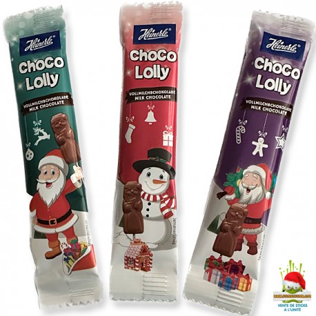 Sucette en Chocolat Père Noël