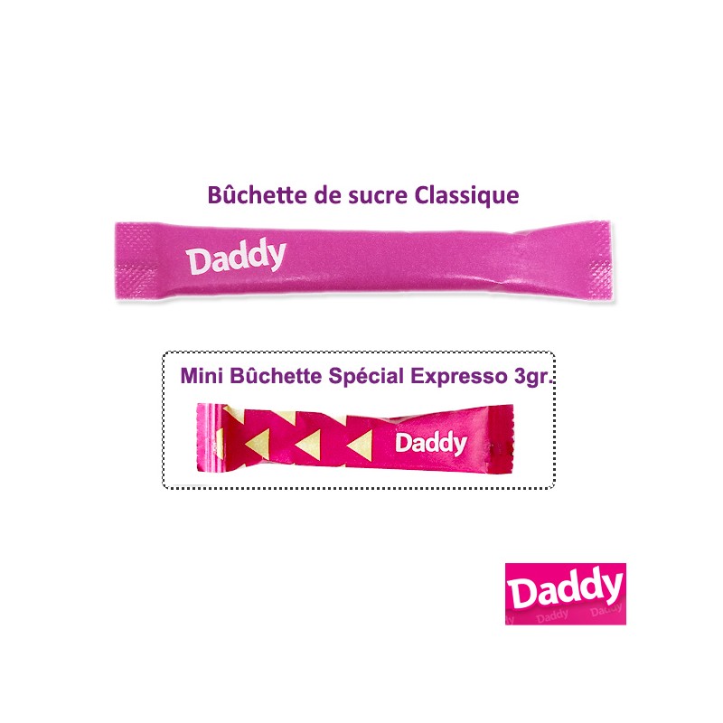 Petite bûchette SPÉCIAL EXPRESSO Daddy 3 grammes spécialement conçue pour  tous les cafés même les plus serrés