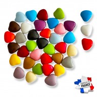 Sachet de Dragées Mini Coeurs Multicolores 30gr.