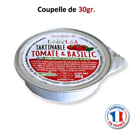 Coupelle Tartinable Tomate et Basilic 30gr.
