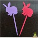 Pique décor Lapin impression 3D pour Pâques