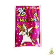Sucette Licorne avec poudre acidulée