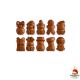 Sachet figurines de Chocolat au lait KIT KAT pour Noël