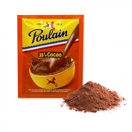 Sachet de Chocolat Chaud Poulain Individuel 15gr. Le sachet de