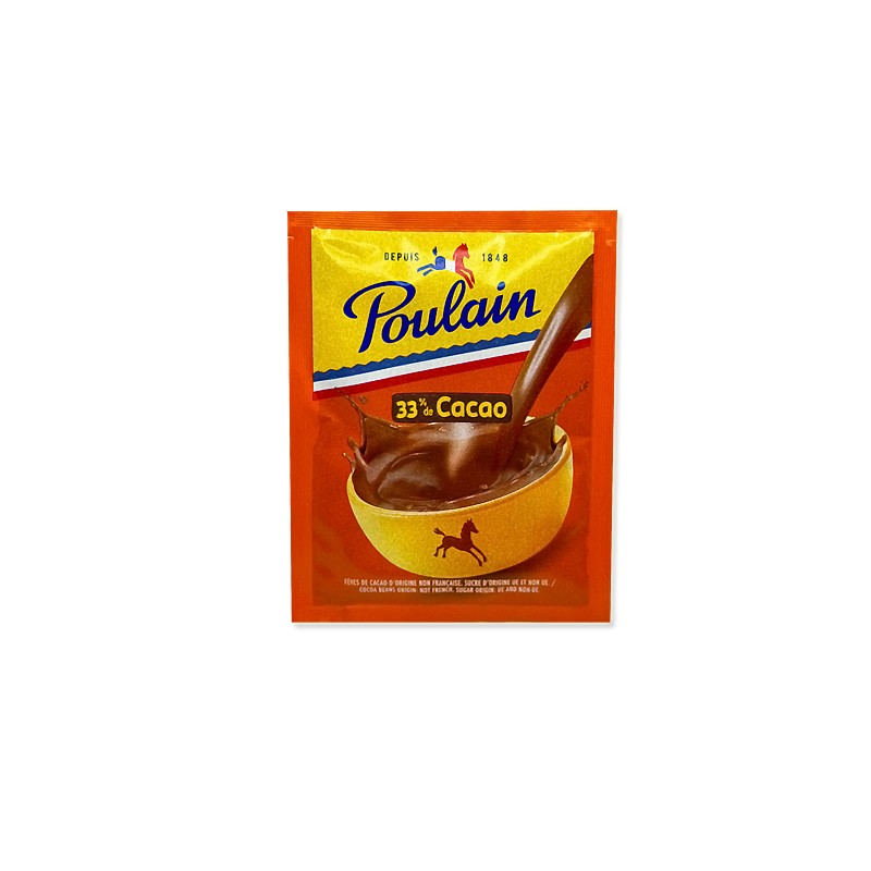 Sachet de Chocolat Chaud Poulain Individuel 15gr. Le sachet de Chocolat  Chaud Poulain en dosette individuelle