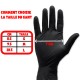 Gants Nitrile Noir tailles S ou M ou L