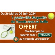 Cadeau Porte-Clés Raquette + balle Offert
