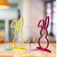 Contour de Lapin sur Socle Décoration de Table pour Pâques (Impression 3D)