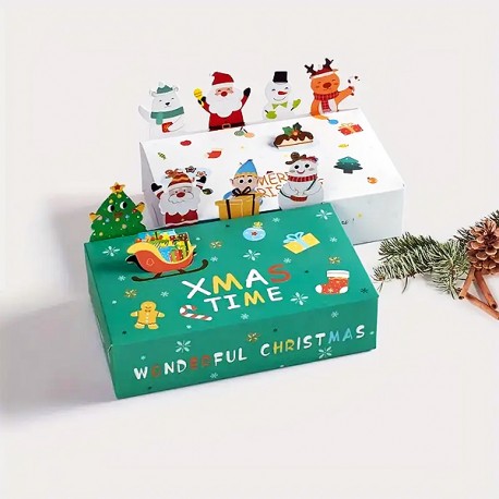 Boîtes Cadeaux de Noël Magique – Décor 3D Dépliant
