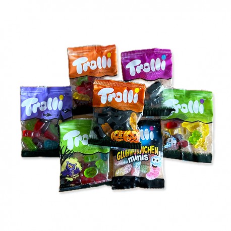 Petit Sachet bonbons Halloween Monstres Trolli