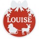 Boule de Noël Traîneau du Père Noël – Prénom Personnalisable