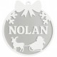 Boule de Noël Traîneau du Père Noël – Prénom Personnalisable