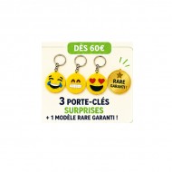 3 porte clés Smileys OFFERT