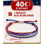 1 Bracelet bleu blanc rouge OFFERT