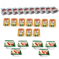 Pack petit-déjeuner lot de 24 barquettes individuelles