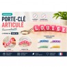 Porte-clé prénom articulé personnalisable – Cadeau original imprimé en 3D