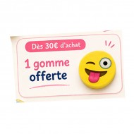 1 gomme smiley OFFERTE