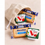 Sachet d’accueil petit-déjeuner individuel – Biscottes et confitures