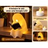 Petit Fantôme Lecteur Lumineux – Décoration LED
