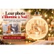 Boule de Noël lumineuse personnalisée avec photo de votre chien ou chat