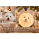 Boule de Noël lumineuse personnalisée avec photo de votre chien ou chat