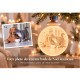 Boule de Noël lumineuse personnalisée avec photo de votre chien ou chat